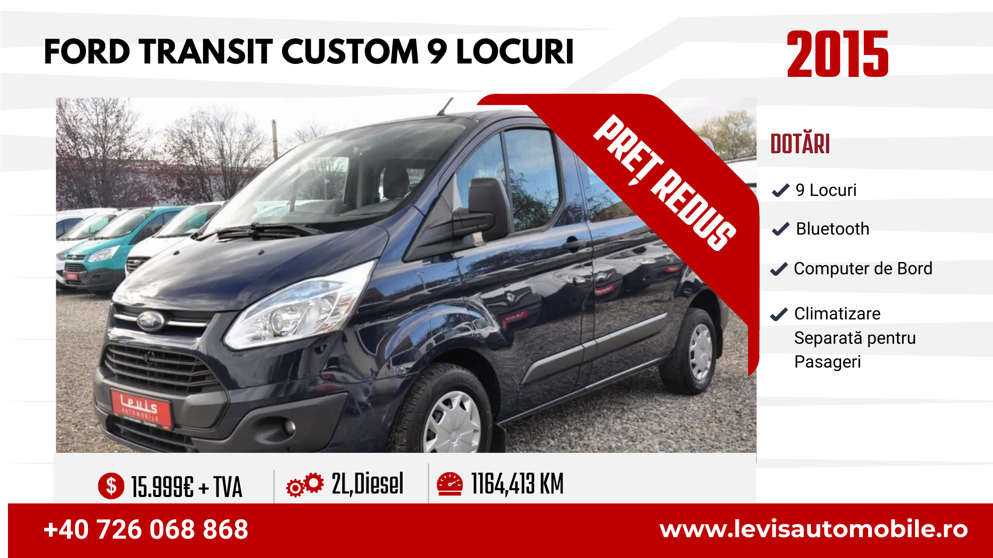 Ford Transit Custom 9 Locuri