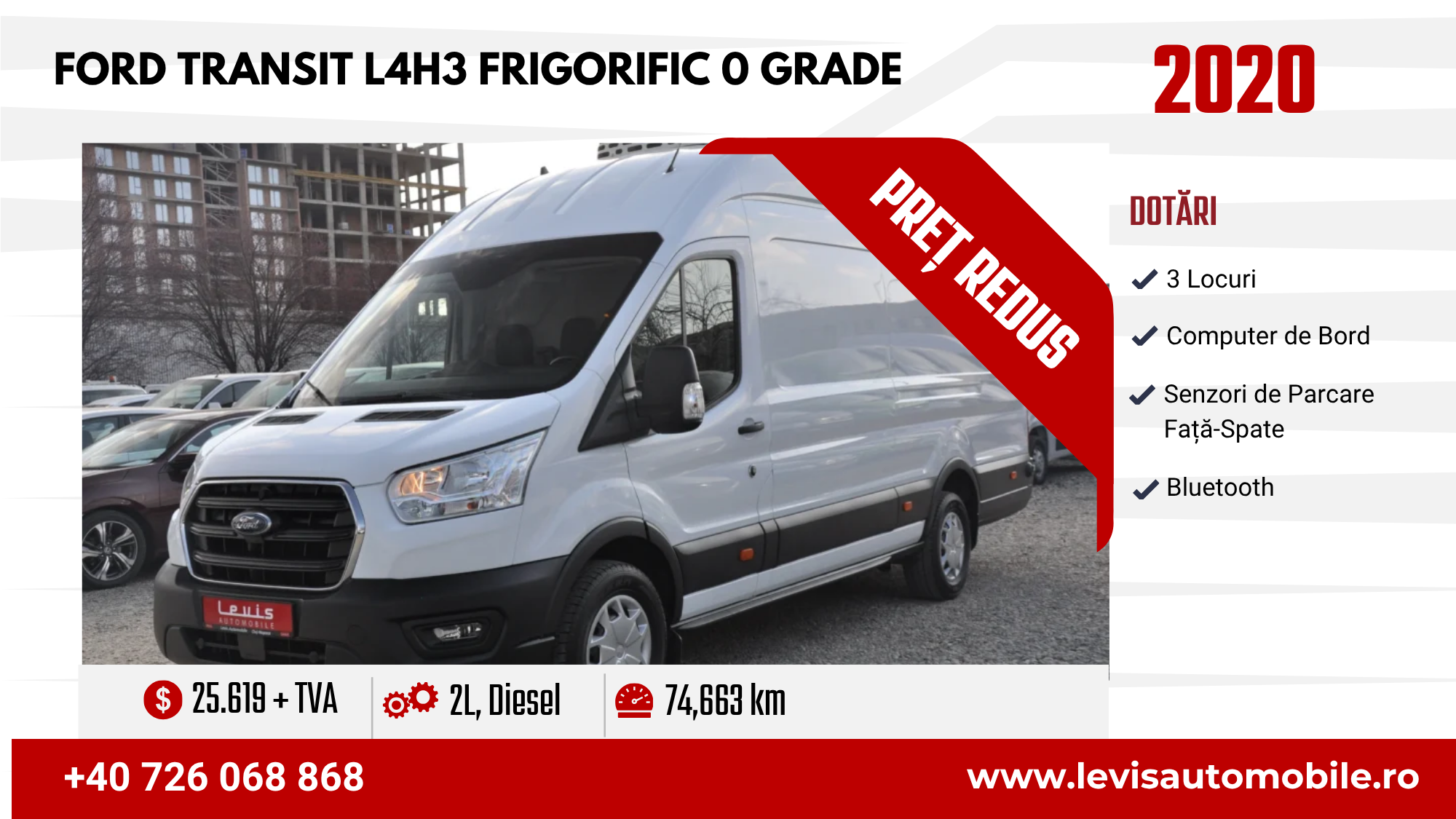 Ford Transit L4H3 Frigorific 0 Grade